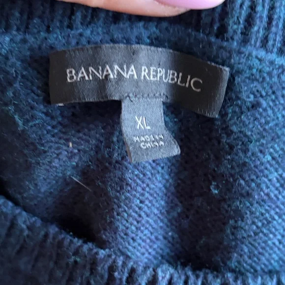 Navy Blue Banana Republic Knit Sweater Dress - XL - Picture 5 of 6